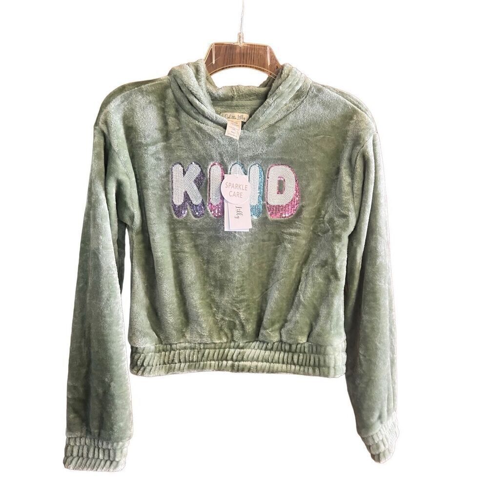 Colette Lilly Girls KIND Pullover Hoodie Sz L 14/16 NWT